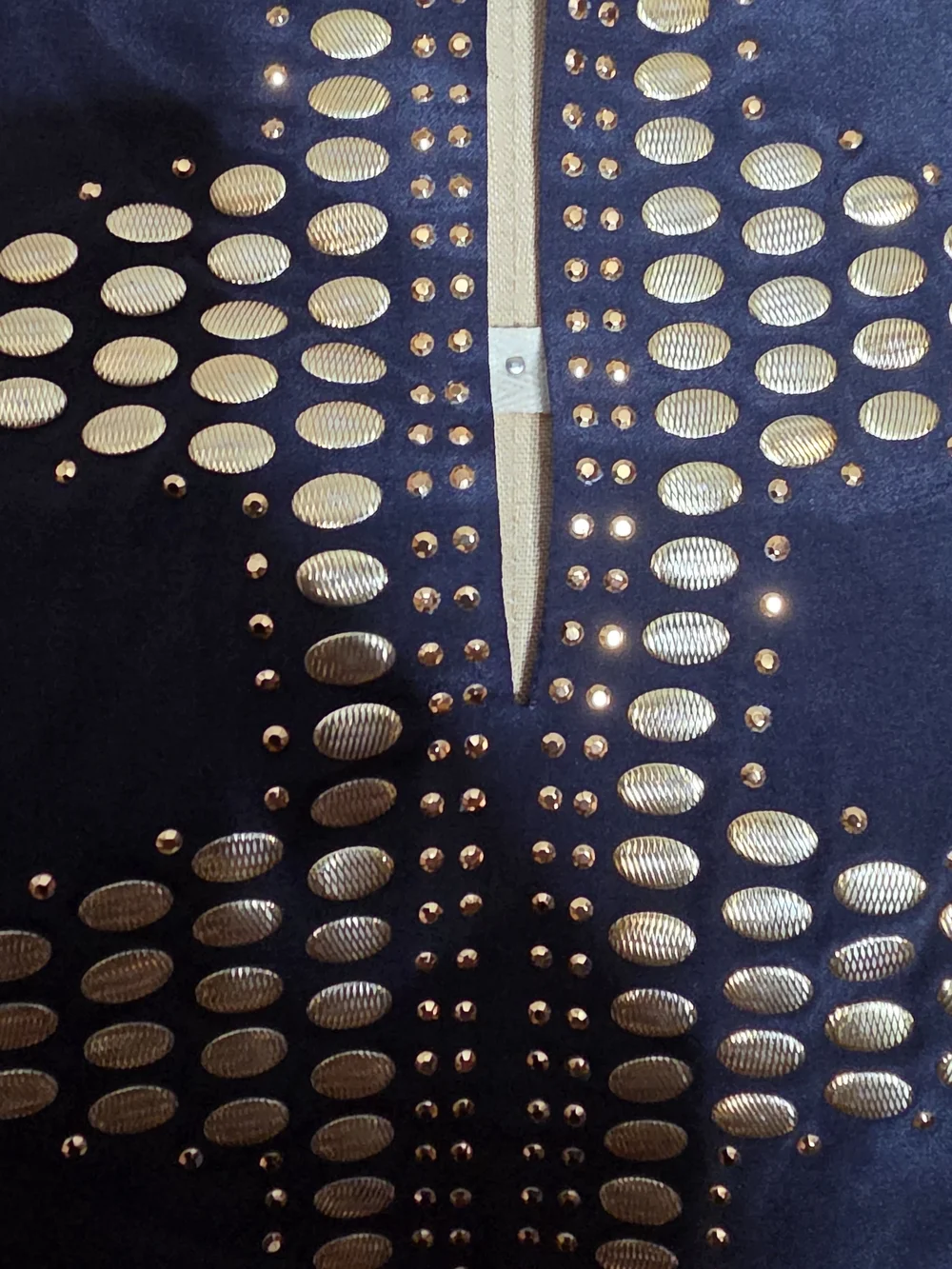 NWOT Tory Burch Navy Silk Studded Tunic Top Blouse Size 4 - Pristine!